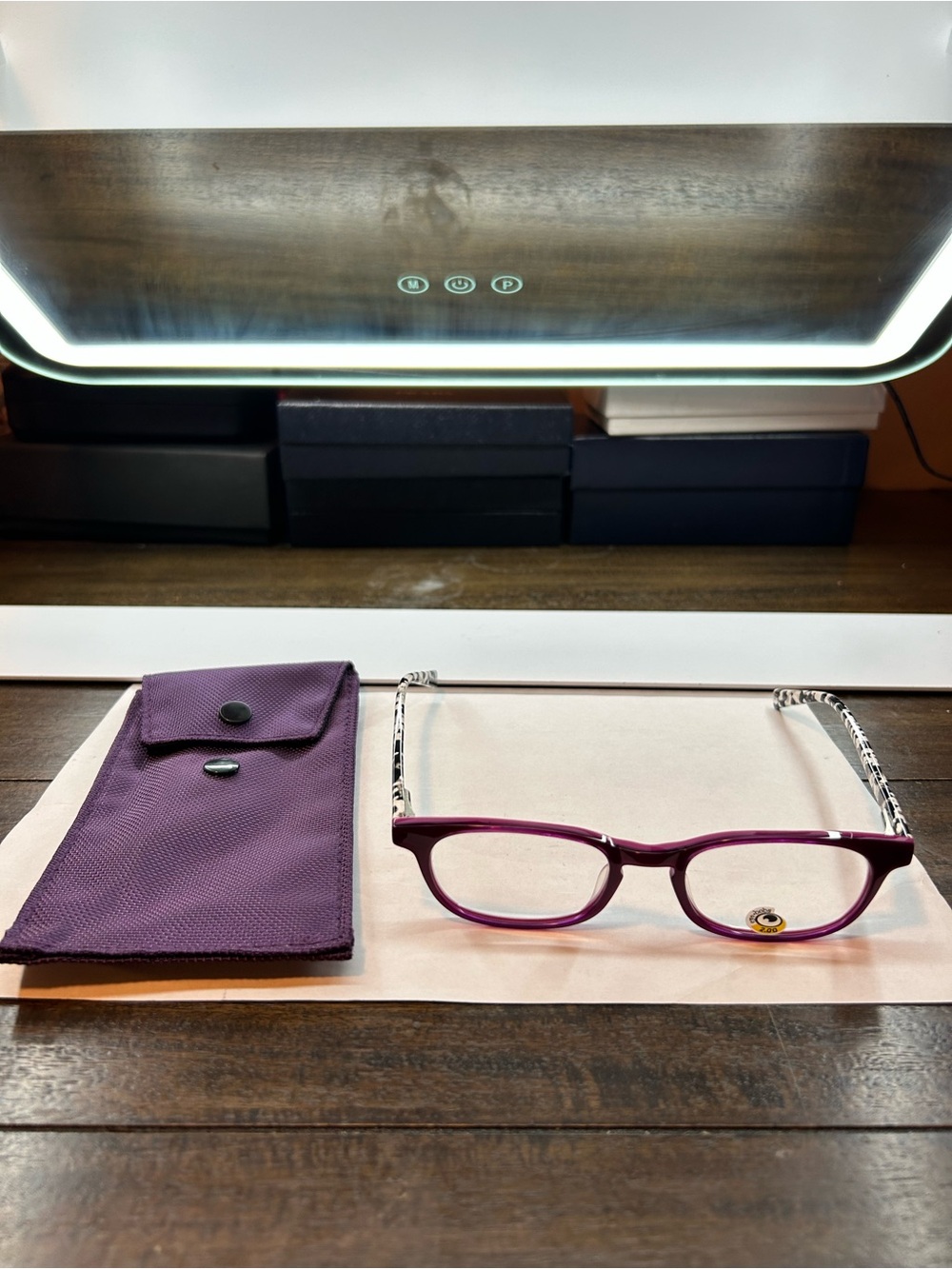 Brand New Women’s Purple Eyebobs Reading Glasses 2.00